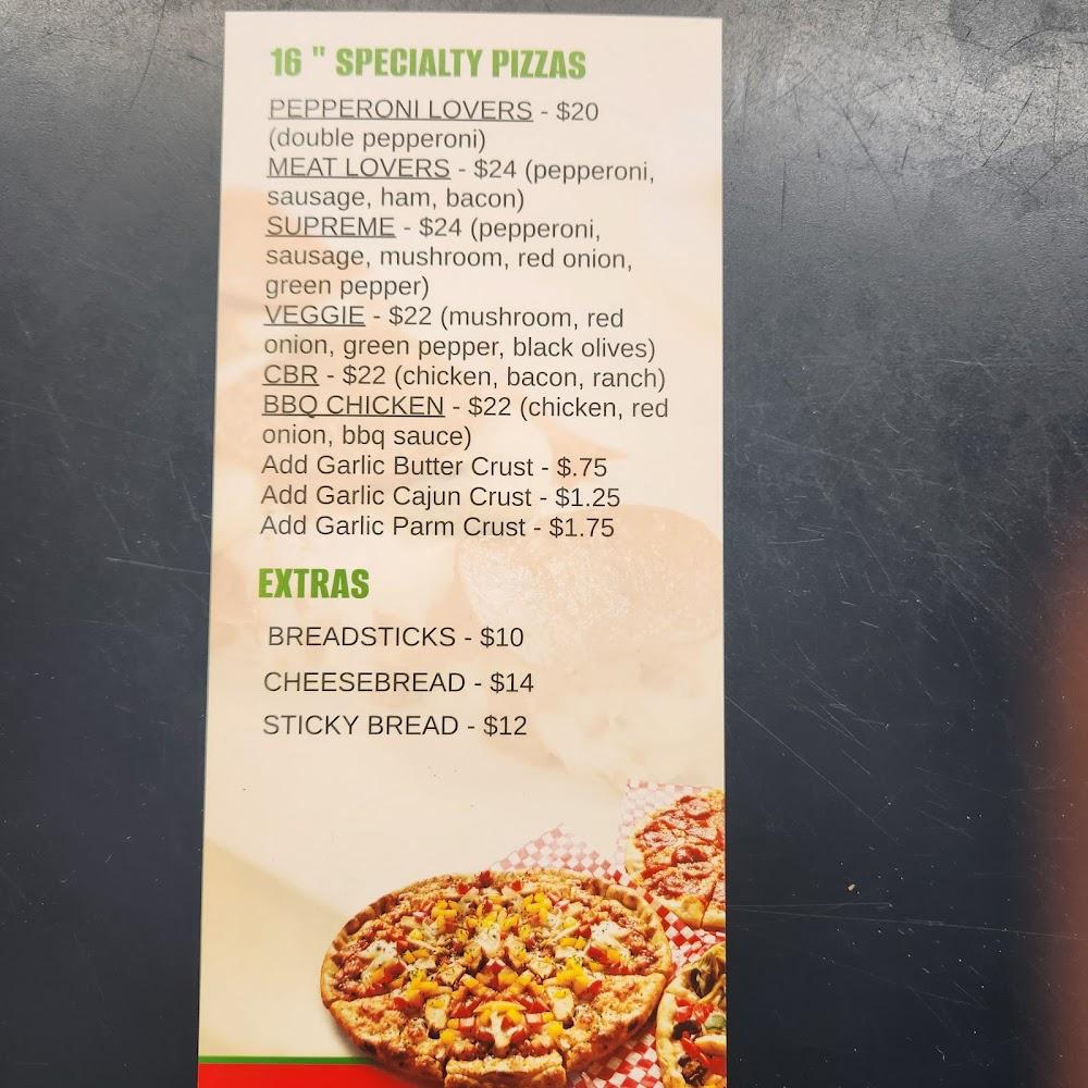 Tahquamenon Pizza Menu image 1