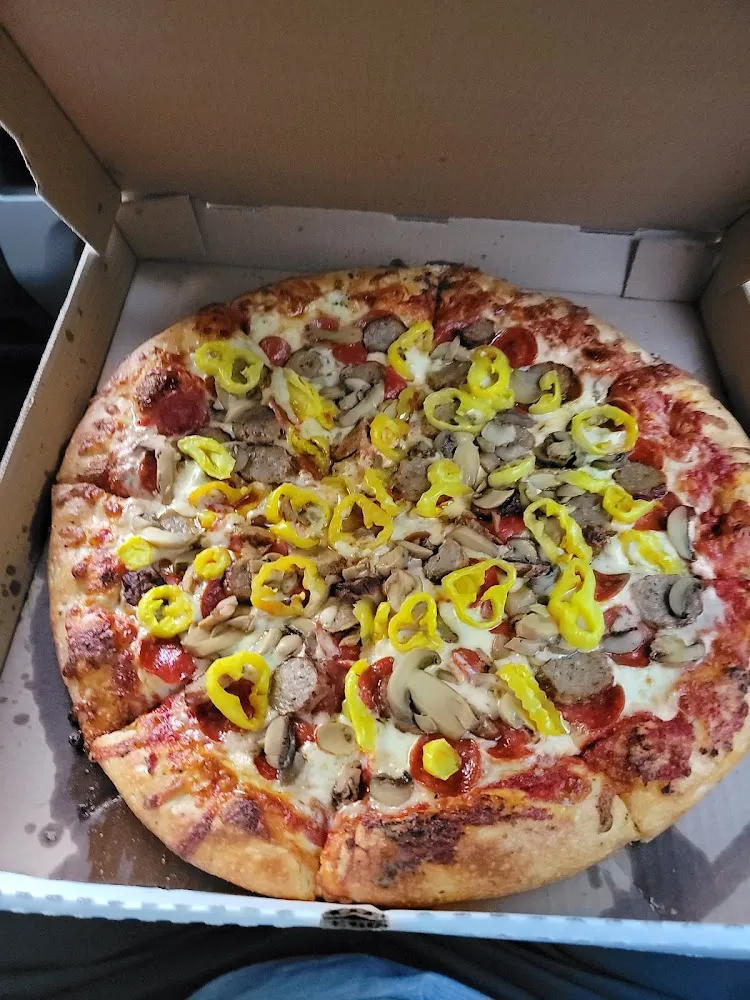 Pepperoni Sausage Mushroom Banana Peppers